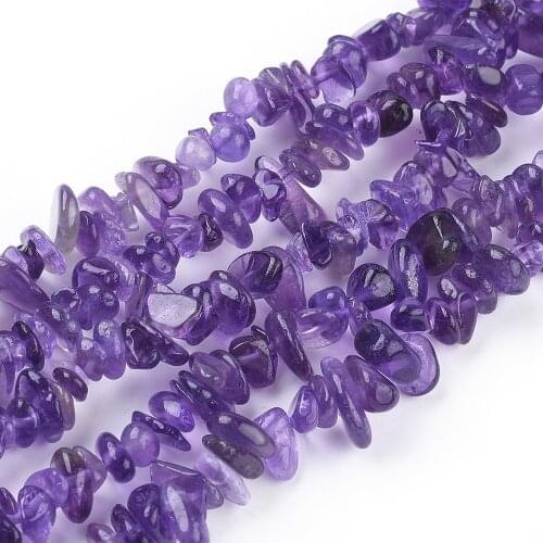 Natural Amethyst Gravel Beads DIY Amethyst Beaded Bracelet/Necklace Ornament Accessories Wholesale charm for bracelet