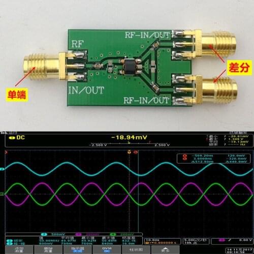 100KHZ-6Ghz 6000 MHZ RF Differential Single-Ended Converter Balun 1:1 ADF4350 ADF4355 10MHZ-3GHz FOR FOR HAM radio Amplifier