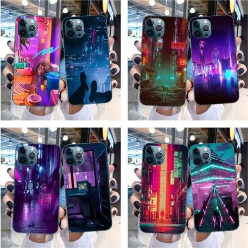 Fluorescent Small Pattern Font Neon Phone Case For IPhone SE2 11 Pro XS MAX XS XR 8 7 6 Plus 5 5S SE Case