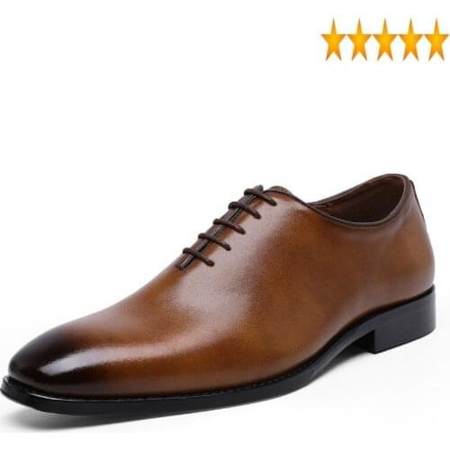 Dress Plus Men Size 47 Lace Up Business Casual Formal Leather Shoes England Style Black/Brown Office Work Zapatos Hombre