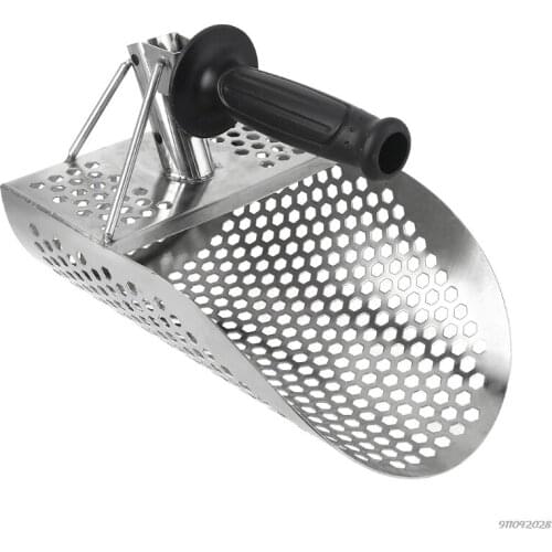 Metal Detecting Sand Scoop Stainless Steel Underwater Digging Shovel Beach Underwater Sand Scoop with Handle Easy Use wholesales