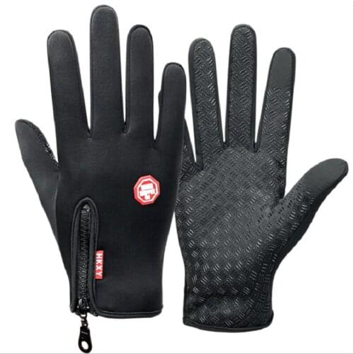 Mens And Womens Outdoor Riding Gloves Sports Fitness Gloves Warm Cold Proof And Waterproof Touch Screen Gloves