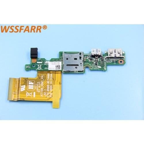 Original FOR DELL FOR Venue 11 Pro 7130 7139 T07G Micro USB HDMI Charge port Interface Board W Cable R26KY 0R26KY 100% tested ok