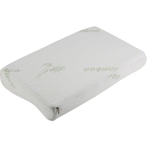 Relaxing Traveling Pillow Bamboo Fiber Portable Slow Rebound Space Memory Foam Pillow For All Sleeping Positions 50x30cm