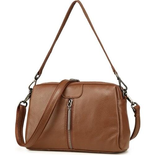 Women Bag Genuine Leather Shoulder Bags Casual Square Handbags and Purses Lady Tote Fashion Small Messenger Bags For Ladies 2012