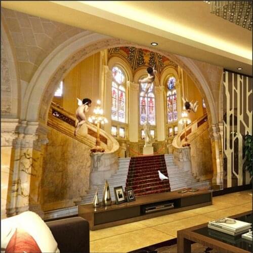 Wellyu papel de parede para quarto Custom wallpaper European royal aristocratic 3D angel background wall 3d wallpapers