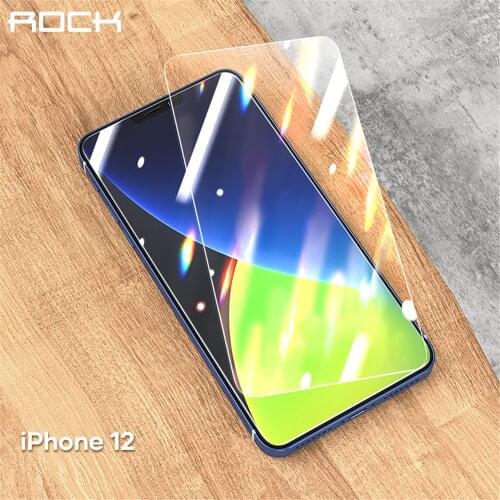 2pcs/pack ROCK Screen Protector for iPhone 12 Pro Max Glass Film Full Cover Tempered Glass for iPhone 12 Mini Protective Screen