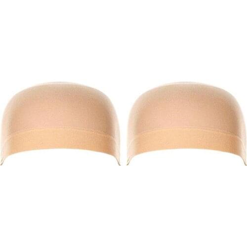 2/12Pcs Women Men Universal High Stretchy Wig Liner Cap Hat Hairnets Wig Nets Stretch Mesh Wig Cap Hairpiece Accessory