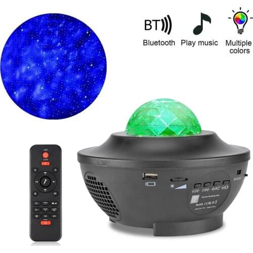 Starry Sky Projector Star Night Light Projection Colorful Ocean Waving Lights Galaxy Projector Lights Bedside Lamp for Kids