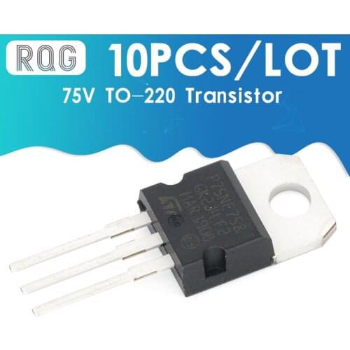 10PCS/LOT P75NF75 P75N75 STP75NF75 STP75NF75FP 75V TO-220 Transistor