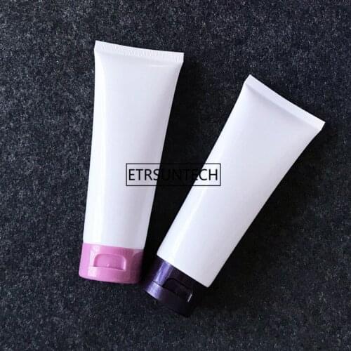 100ml white hose plastic cover cosmetic packaging empty bottle Facial Cleanser moisturizer bottle F1931