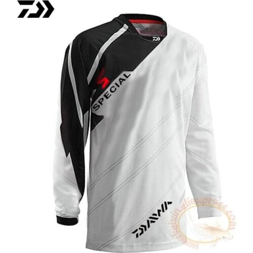 2022 DAIWA Brand Fishing Clothes 2022 New Daiwa Fishing Shirt Thin Breathable Hygroscopicity Quick Dry Anti-UV Fishing Clothing