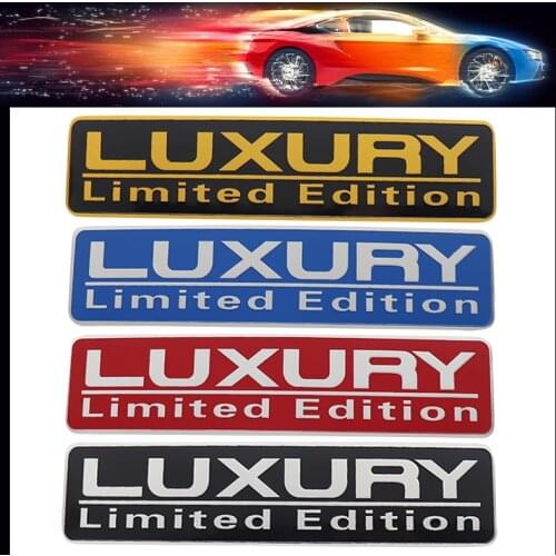 3D Premium Luxury Limited Edition for Universal car Hood Fender trunk Rear Bonnet Nameplate Decal Emblem Badge Sticker