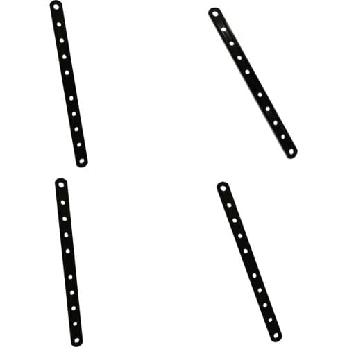 4pcs Plate Mounting Bracket Silencer Exhaust For Motorcycle Scooters - Hole Diameter: 11mm, 8mm