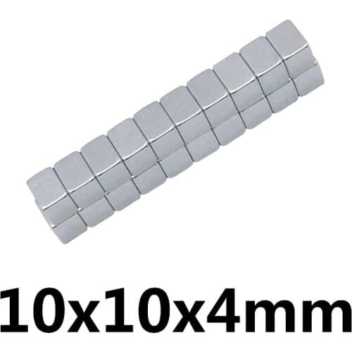 5-20PCS 10x10x4 mm Super Strong Square magnet N35 NdFeB Rare Earth Magnet Block 10*10*4 mm Neodymium Magnets sheet 10x10x4mm