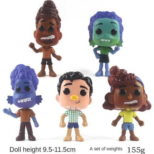 5 Pieces of 10cm Disney Movie Luca Hand-made Childrens Children Boys and Girls Peripheral Toys Cute Dolls Gifts for Boyfriend