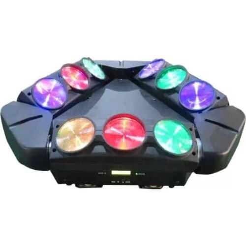 6pcs/lot newest ADJ light 9 heads led spider moving head beam light USA full color cree led moving head disco dj effect lighting
