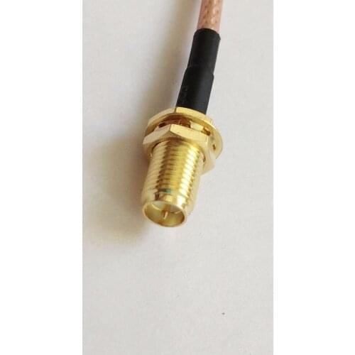 ALLISHOP WIFI Antenna Extension Cable Adapter RP SMA Female to RP SMA Female RG316D Double Shielded Silver 50cm