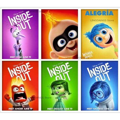 5d Diy Diamond Painting Cartoon Disney Inside Out Movie Poster Diamond Mosaic Embroidery Cross Stitch Full Drill Home Decor Gift