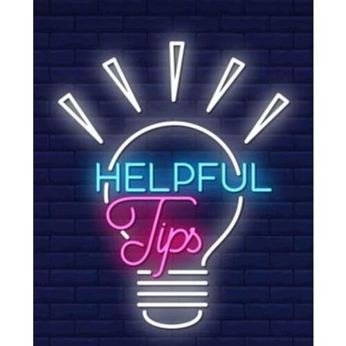Decorative Light Helpful Tips Light bulb Neon Light Sign Restaurant Beer Bar light Enseigne Lumineuse Handmade Real Glass Tube