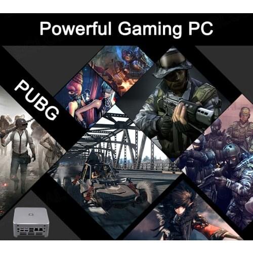 EGLOBAL Computadoras Gamer Mini PC Intel Core i5 10300H 4 Cores 8 Threads 2*M.2 2280 NVME DP HDMI Type-C HTPC NUC Computer AC