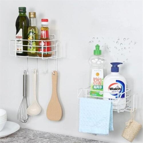 Kitchen Accessories Sink Organizer Sponge Holder Rag Hanger Rack Drainer Basket