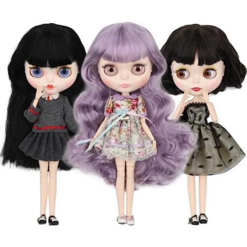 ICY DBS Blyth doll 1/6 bjd 18 joint body white matte skin customized face DIY special azone