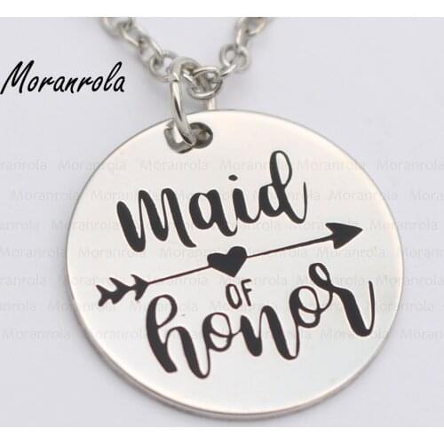 New arried" Maid of hon"Copper necklace Keychain,charm Hand Stamped Jewelry Bride tribe Gift Bachelorette party necklace Wedding