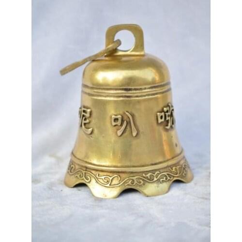MOEHOMES+christmas decorations for home+ High :16CM Home Decor Feng Shui brass Bell /Metal Decoration Crafts Lucky Bell