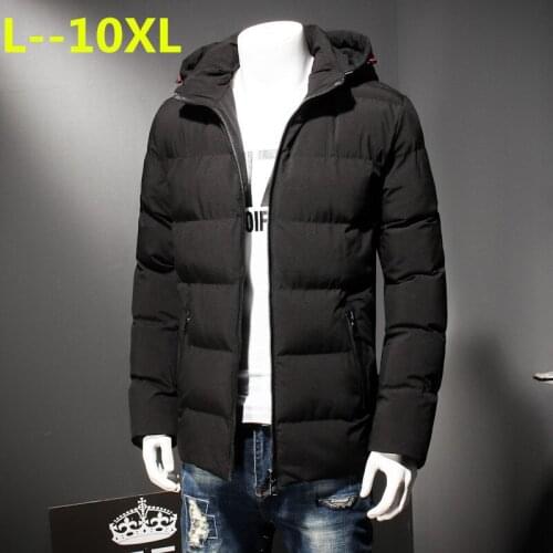 10XL 8XL Men Winter Jacket Coat Fashion Quality Cotton Padded Windproof Thick Warm Soft Brand Clothing Hooded Male Down Parkas
