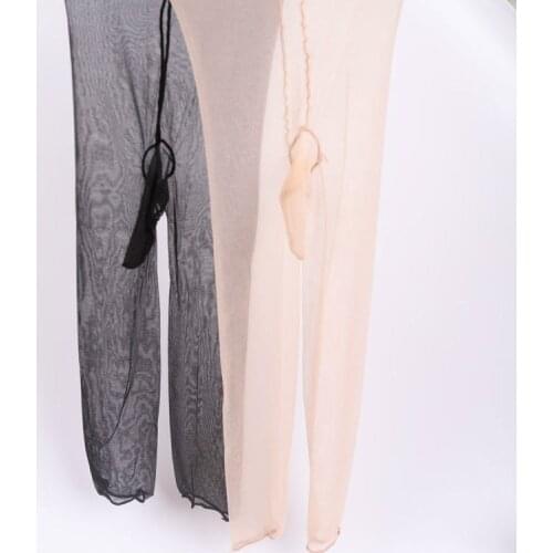 Mens Slim Medias Tights Novelty Seamless Short Pantyhose JJ Cover Silk Stockings Man Guy Funny Sex Product Exotic Apparel