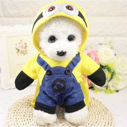 New winter Warm Dog pet Clothes Dogs Pjs Puppy Cartoon Overalls Dog Pajamas Cotton Pets Jumpsuit For Small Dogs teddy