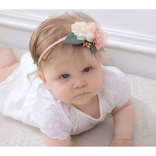 New Head Accessories European And American Style Childrens Elastic Loop Rope Nylon Mini Rubber Band Cute Girls Head Flower