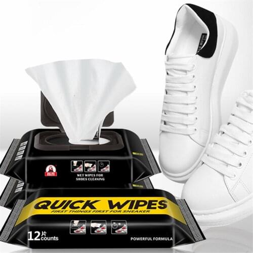 12/30 PCS Disposable Shoe Wipes Wipes Portable White Shoes Cleaning Care Wipes Sports Shoes Cleaning Fast Wipes