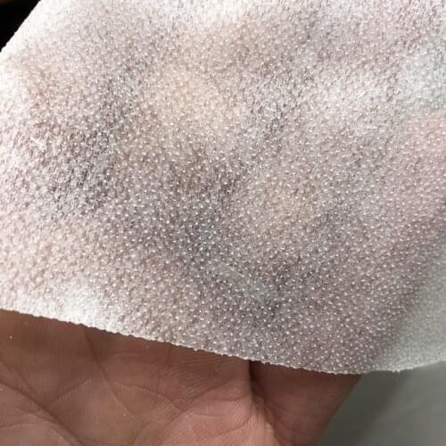 Single side Adhesive Fabric DIY Accessories Cloth Patchwork Lining Fabric white 50cmx150cm Non-woven Fusible Interlining