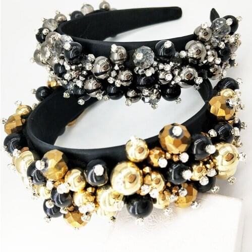 Baroque Beaded Headband ,Crown For a girl,Princess Tiara,Hair hoop,Headbands For Women,Rhinestones For Hair,Bridal Headpiece,Wed