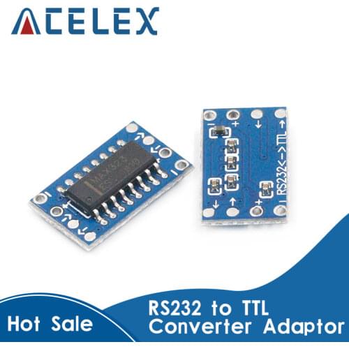 1pcs/lot mini RS232 MAX3232 Levels to TTL level converter board serial converter board Dropshipping