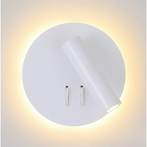 Angle Adjustable LED Wall Light Fixtures Simple Iron Lampara Pared Aluminum Wall Lamps Bedroom Lamp Bathroom Lights Wandlamp