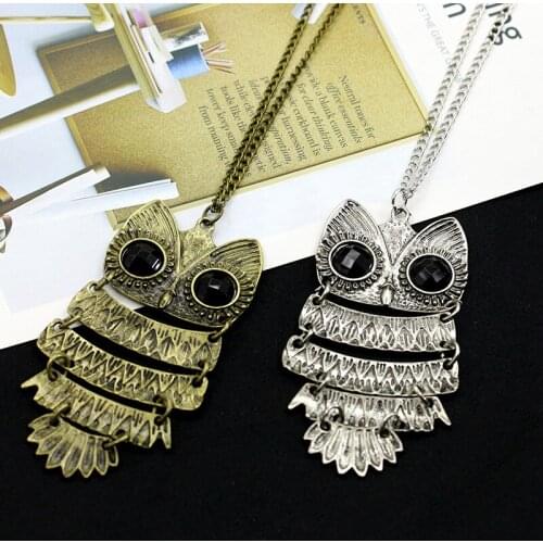 RONGQING 12pcslot New Fashion Jewelry Charm Jewelry Silver Gold Leaf Owl Necklace Pendants for women DIY Pendants Jewelry