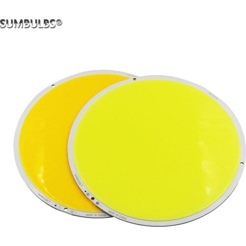 SUMBULBS super bright 160mm Circular DC 12V LED COB Light source Round LED bulb 200W Warm cold white bulb for diy ourdoor lamp
