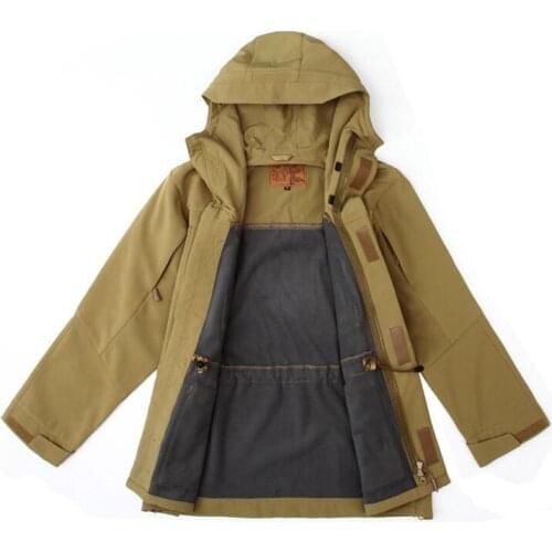 Tactical Trench coat winter outdoor hardshell waterproof army fan coat soft shell military outwear Windbreaker Fleece jacket