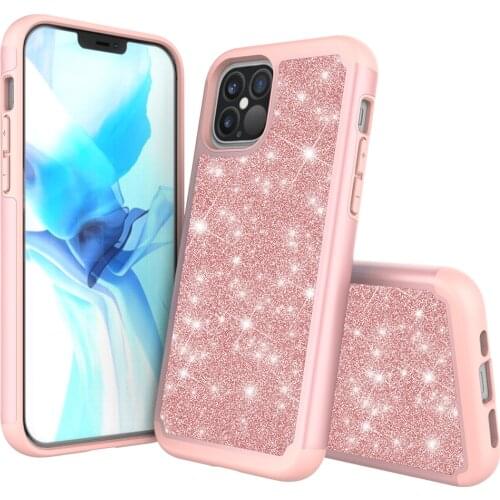 Shockproof Glitter cell phone case for iPhone 12 mini pro max 5.4 6.1 6.7 11 5.8 6.1 6.5 XS X XR 7 8 6 plus GC010103