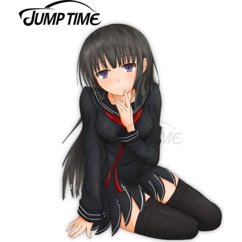Jump Time Black Bullet Tendou Kisara 9.6 Anime Sexy Girl Vinyl Decal Waifu Car sticker