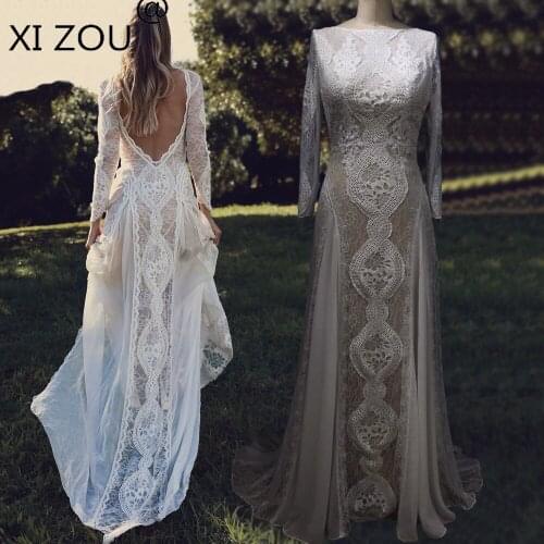 XIZOU Long Wedding Dresses