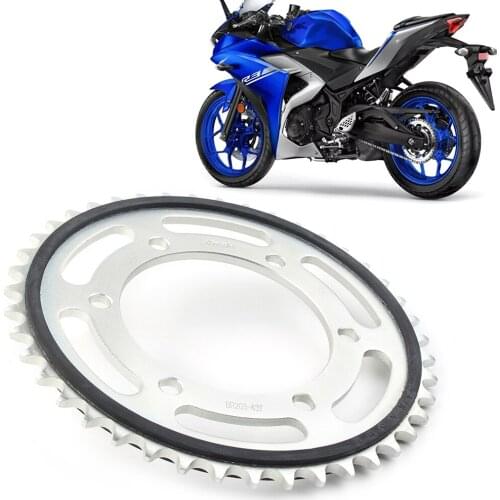 1Pcs Motorcycle Engine Chain Drive Rear Sprocket 43TFor Yamaha YZF R3 2015 2016 2017 2018 / YZF-R3 15 16 17 18