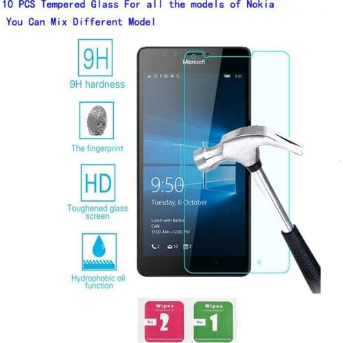 10 PCS Premium Tempered Glass Screen Protector Film For Nokia C2 C10 C20 G10 G20 X5 X6 X7 X10 X20 X71