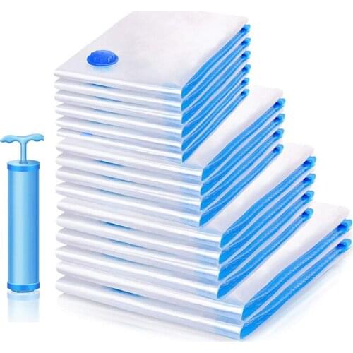 1/2/5Pcs Vacuum Storage Bags Space Saving Bags for Comforters Clothes Pillow Bedding Blanket Storage Vacuum Seal Bag