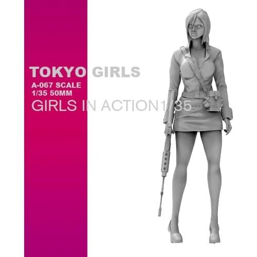 1/35 Resin KitsTokyo Beauty Girl Soldier Series self-assembled A-067