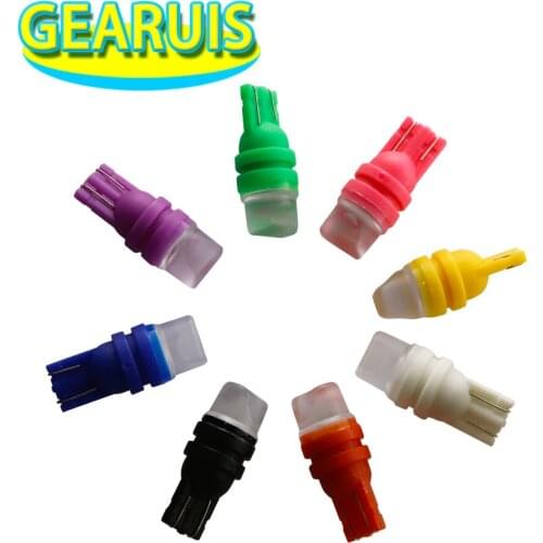 100pcs 7 Colors T10 W5W 2 SMD 5630 LED 3D Car Light Marker Lamp 192 501 Tail Side Bulb Wedge Parking Dome Light Auto Styling 12V