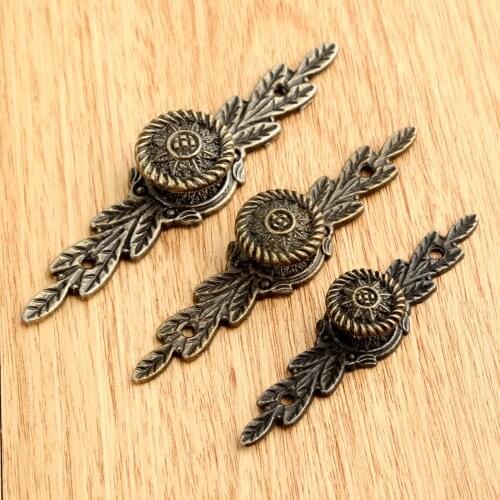 2pcs Pull Knob Handles Kitchen Doors Drawer Wardrobe Cabinet Pulls Handle Wooden Box Knob With Screws